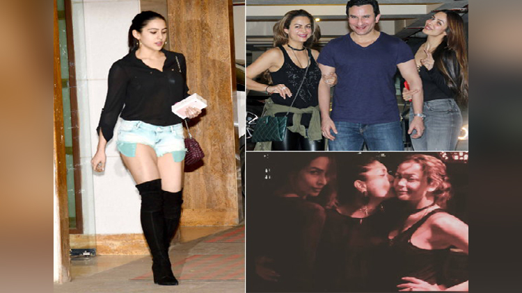 saif ali Khan Daughter Sara Ali Khan Enjoys Party At Kareena Kapoor House 