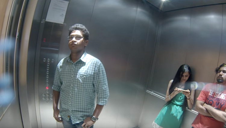 Porn Sounds in Elevator Prank