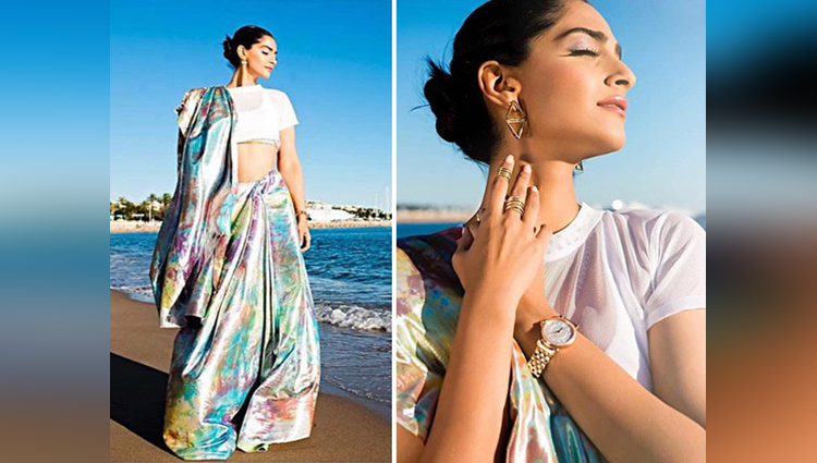 Sonam Kapoor share her first look at Cannes 2017
