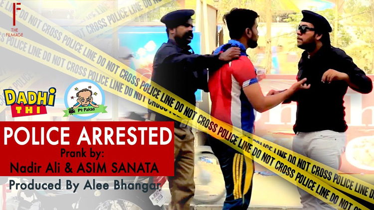 Police Arrested prank By Nadir Ali And Asim Sanata Ahmed Khan in P4 Pakao