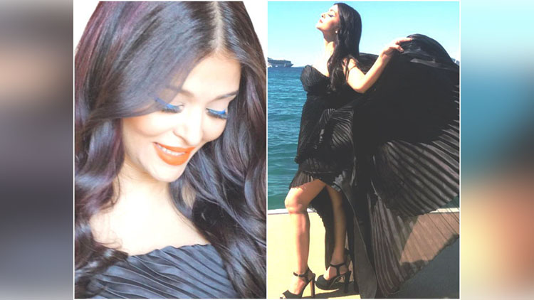 Aishwarya Rai Bachchan spreads her fashionable wings in black on Day 4