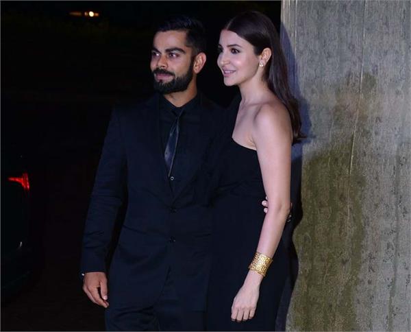 pictures of virat and anushka in manish malhotra party