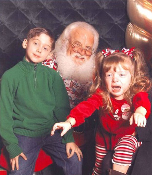 santa and the kids 