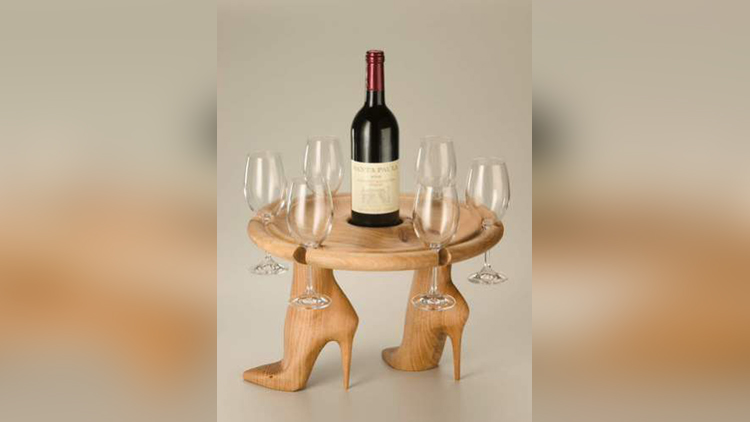 wine table with heels