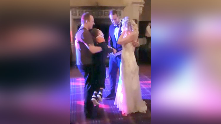 Mother and her disabled son sharing a first dance at her wedding goes viral