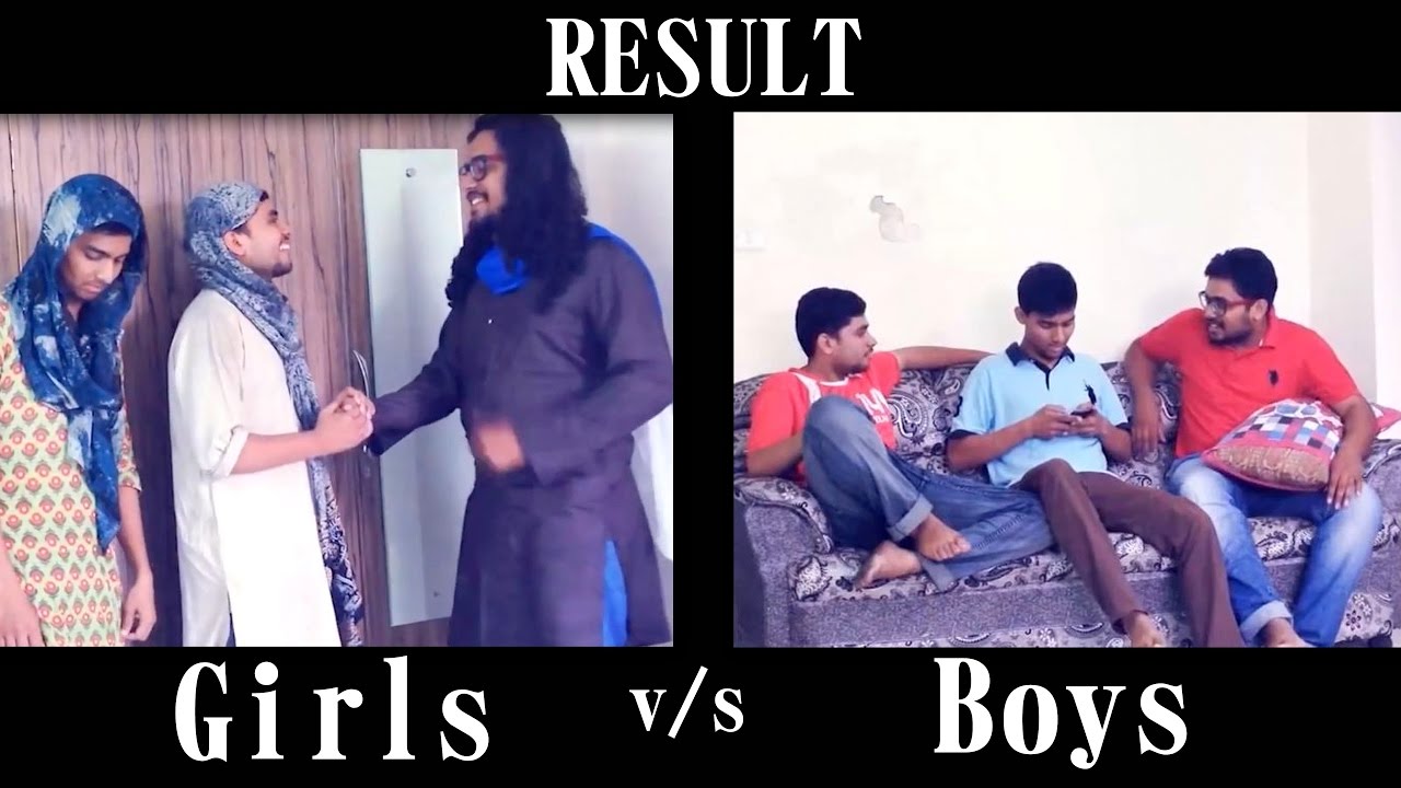 result reaction girls vs boys 