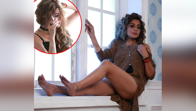 TV Actress Tina Datta Spotted Posing with a Cigarette in her new photoshoot