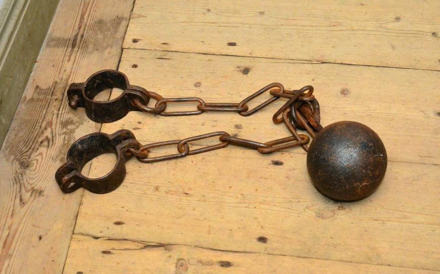 100 years old Ball and Chain