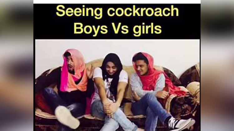 Seeing cockroach Boys vs Girls Harsh beniwal by Hasley india