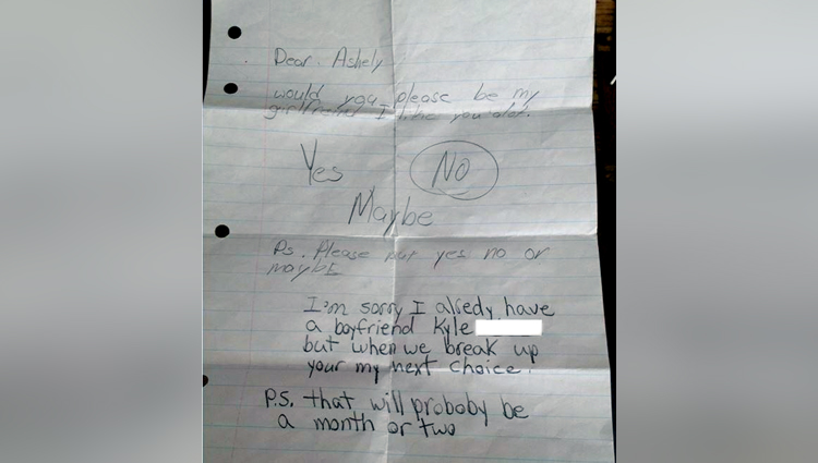 proposal note by kid