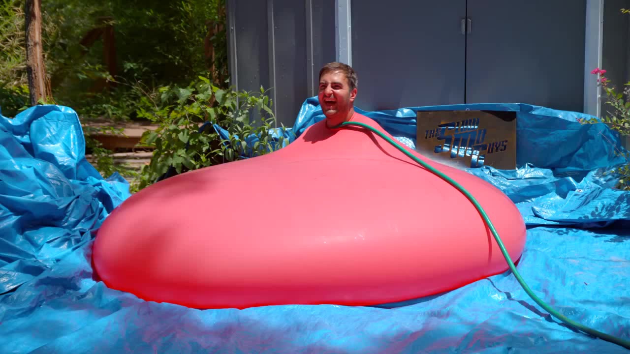 6ft Man in Giant Water Balloon