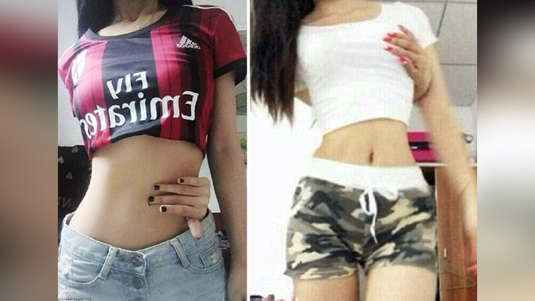 why the Chinese girl touching their breast in weird ways