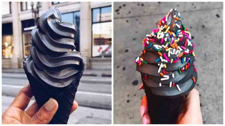 black ice cream is the latest summer treat trend