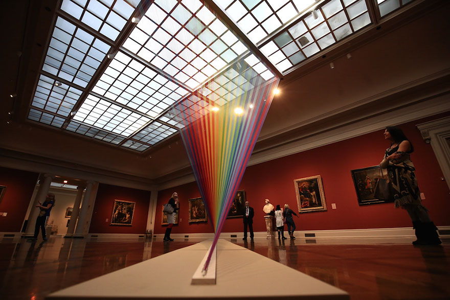 man made rainbow in toledo museum