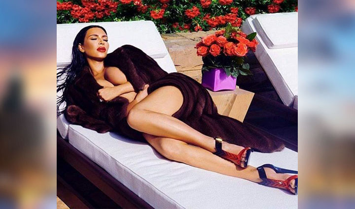 kim kardashian hot photoshoot for 'LOVE Magazine Advent Calendar'