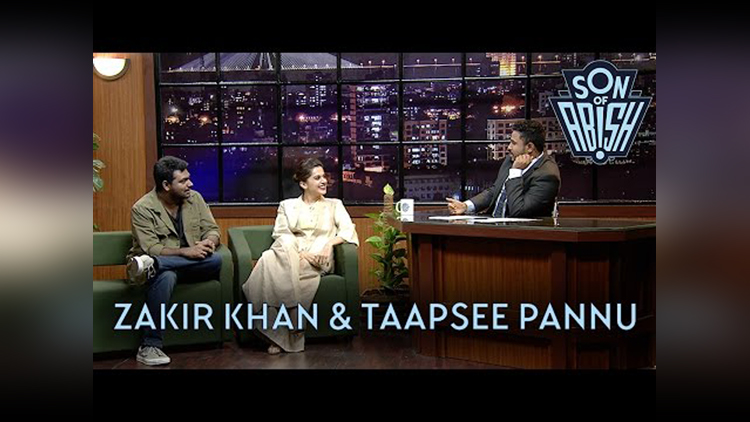 Take Of Laughter Ride With Zakir Khan And Taapsee Pannu In Abish Mathew's Show