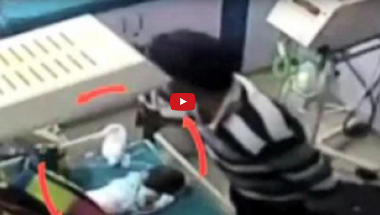 Hospital Ward Boy Caught On Camera Breaking Infants Leg Crying 3-Day Old baby