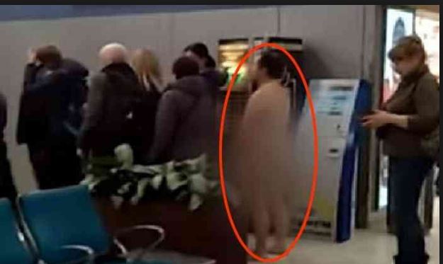Russia Man tries to board flight naked saying clothes make him