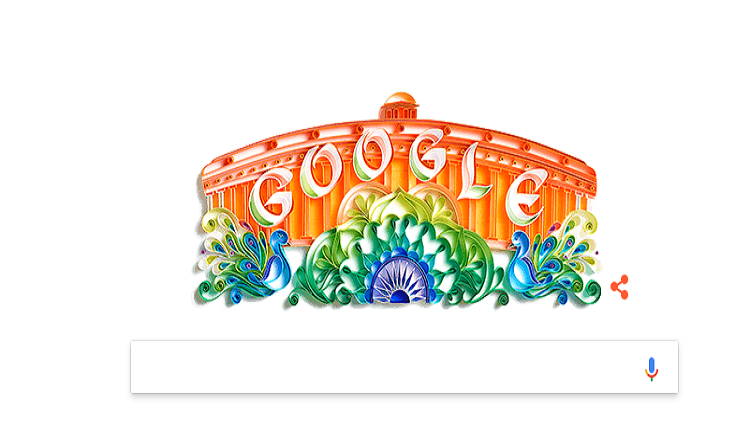 google change his doodle in tricolour