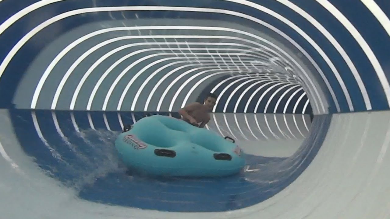 Enjoy The Joyful Ride Of Water Slide In Video
