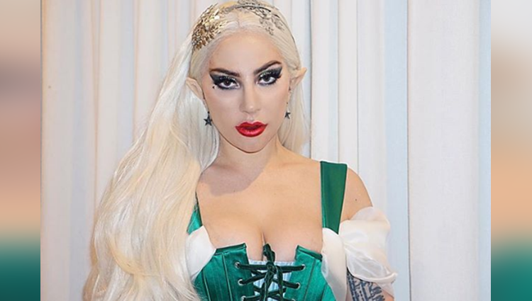 lady gaga posts pre christmas celebration pictures