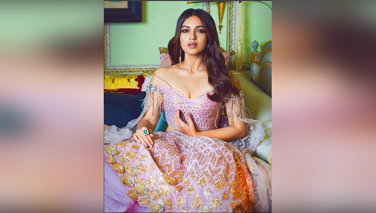 Bhumi looks ethnic yet modern in bridal wear for a new cover