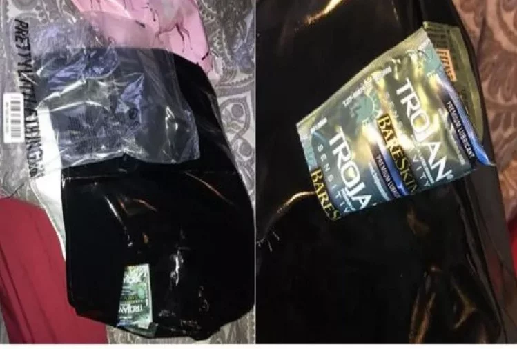 leonie pattinson online shopping condom wrapper with skirt online shopping fraud
