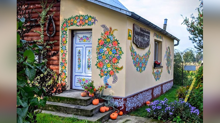 Little Polish Village Where Everything Is Covered In Colorful Flower