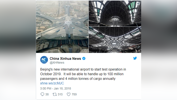 Beijing's Edgy New Airport Looks Like It Belongs In A Sci-Fi Film & The Pics Are Amazing