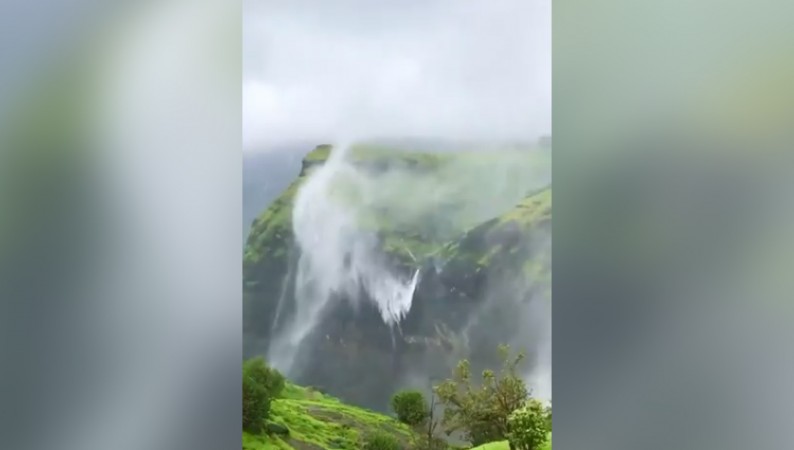 People come from far and wide to see this waterfall flying in the air.