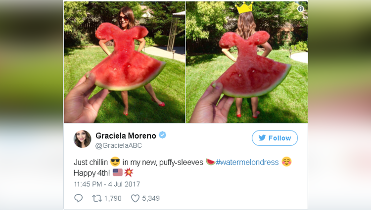 The latest refreshing summer craze is making watermelon dresses here how