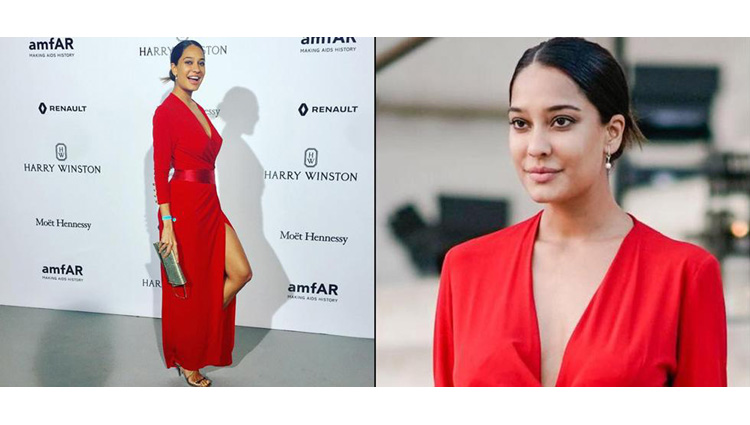 Lisa Haydon Attended The Paris Fashion Week After Pregnancy In Red Gown 