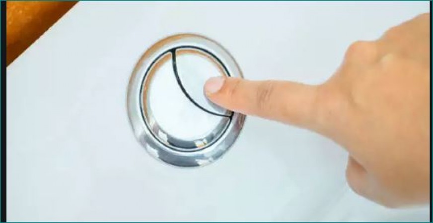 why toilet flush has one large and one small button