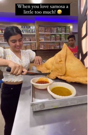 Weird Food Experiment Worlds biggest samosa PHOTO goes viral on social media