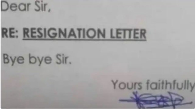 resignation letter viral