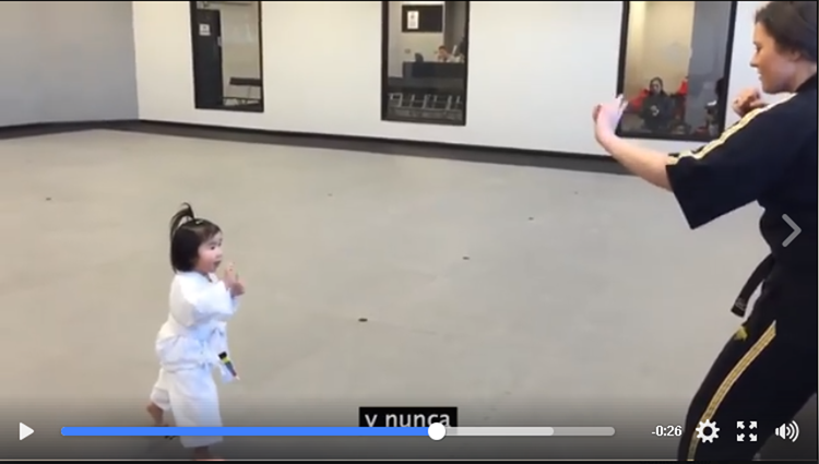 Martial Arts by cute little girl