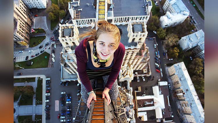 This Russian Girl Is Known To Take Riskiest Selfies