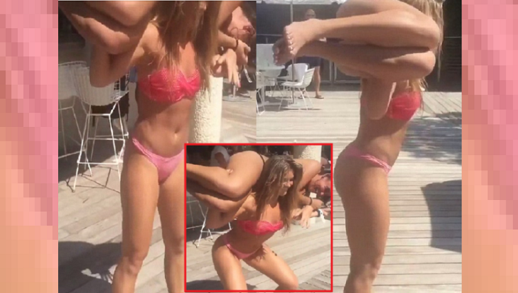 pushup video of bikini girl viral