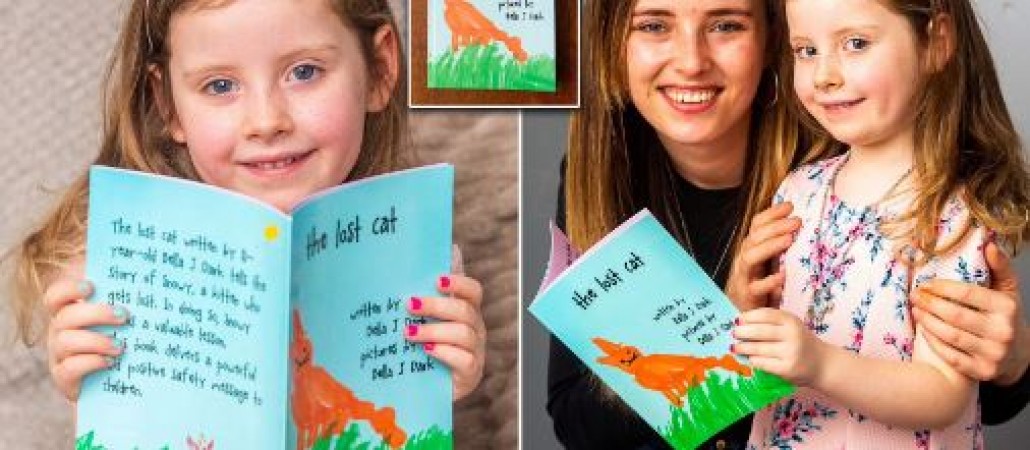 Five year old British girl becomes youngest female to publish a book named The lost cat