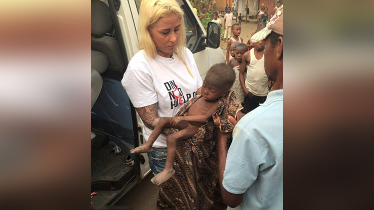 Ловен браун. Женщина спасает ребенка Украина. Женщина спасла нигерийского мальчика от смерти.