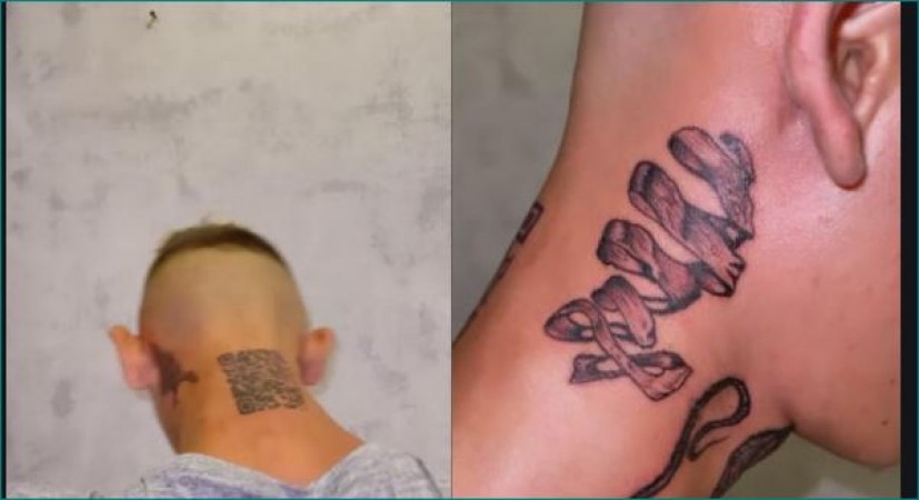 person made a tattoo of barcode on his neck to become popular