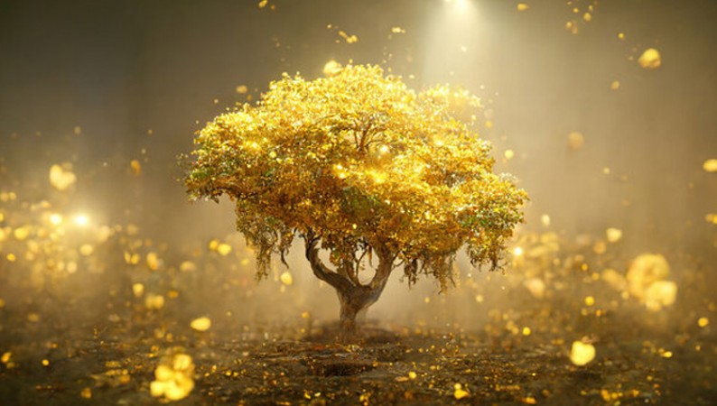 Flowers bloom on this golden tree only for 5 to 7 days, its age is 150 years