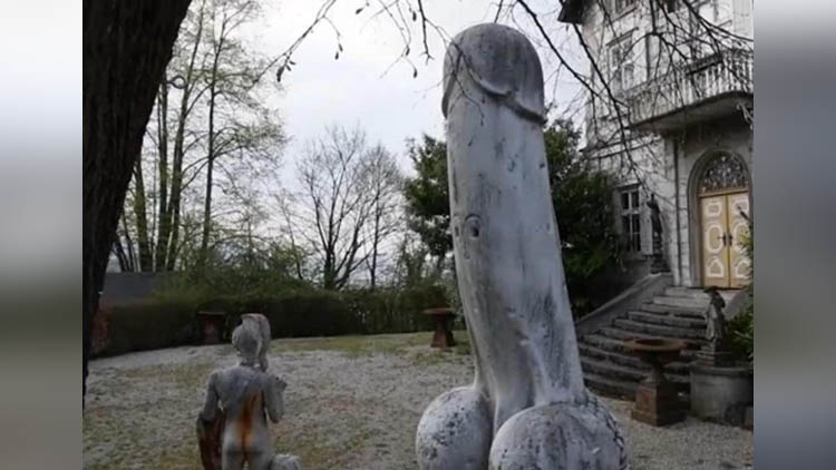 Giant Penis Statue Near Christian Chapel Covered Up Following Outrage