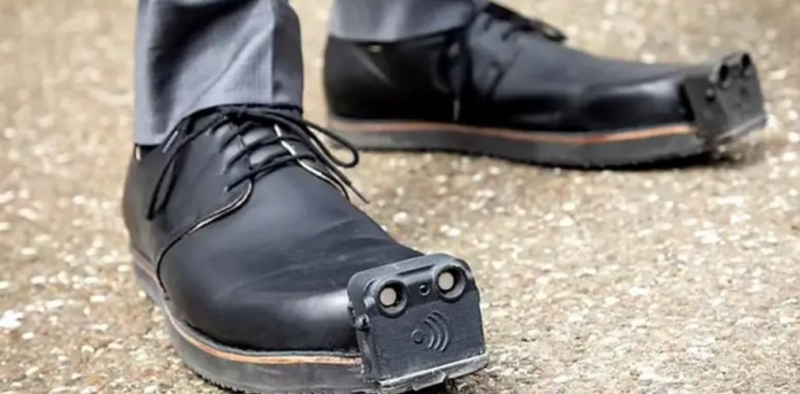 New Blind People Shoes Detect Obstacles Up To Four Metres