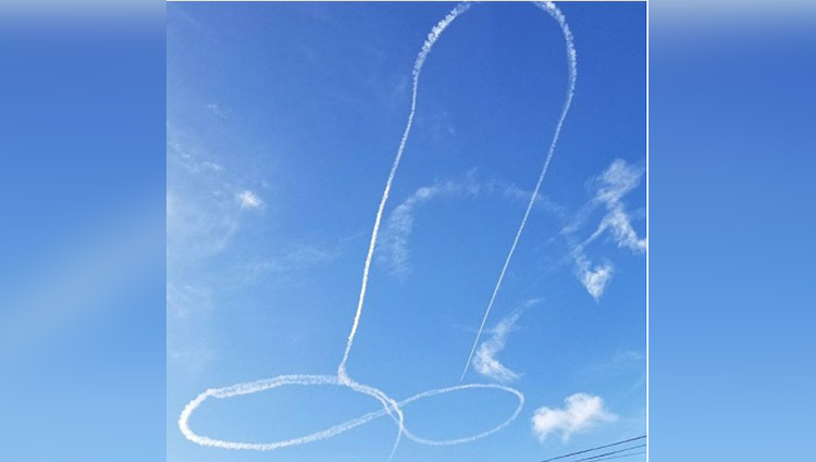 Penis in the sky US navy pilots grounded over obscene stunt
