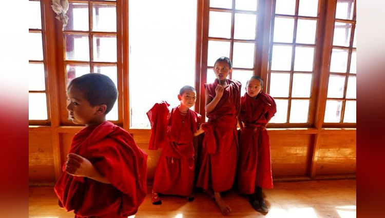 Child monks in the Indian Himalayas