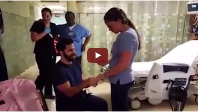 Man Proposes to Girlfriend in Emergency Room