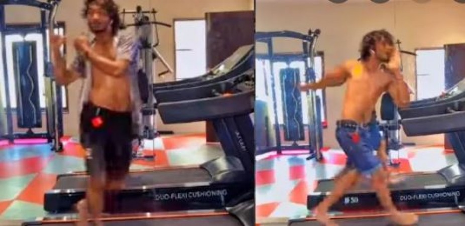 boy dance on treadmill bole chudiya viral video