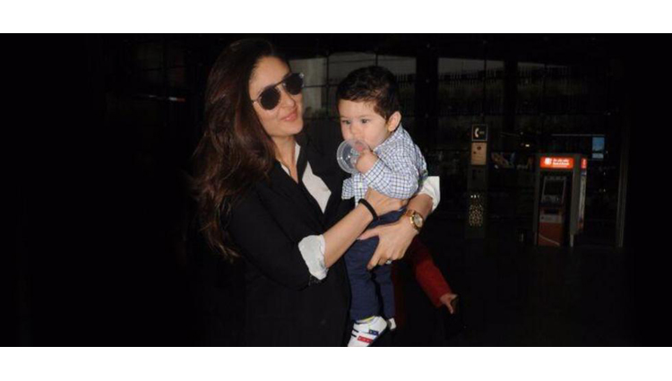 Cuteness Overloaded: Kareena and Baby Taimur At Mumbai Airport 